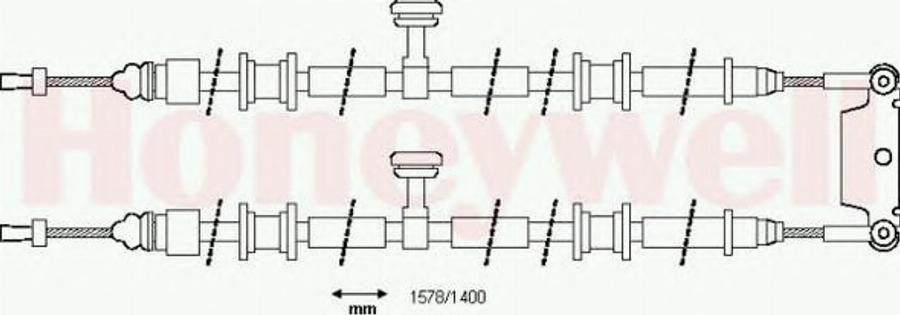 BENDIX 433089B - Cavo comando, Freno stazionamento autozon.pro