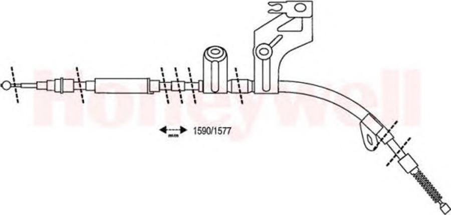 BENDIX 432942 B - Cavo comando, Freno stazionamento autozon.pro