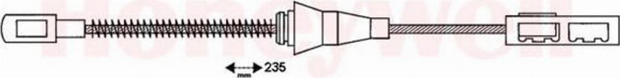 BENDIX 432913B - Cavo comando, Freno stazionamento autozon.pro