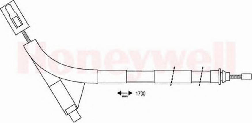 BENDIX 432415B - Cavo comando, Freno stazionamento autozon.pro