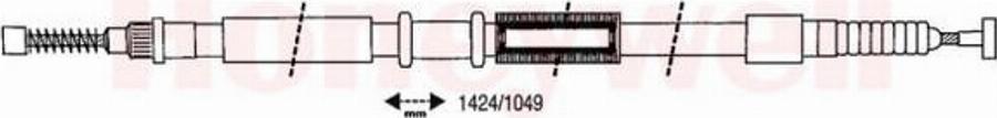 BENDIX 432651 B - Cavo comando, Freno stazionamento autozon.pro