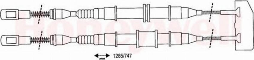 BENDIX 432103 B - Cavo comando, Freno stazionamento autozon.pro