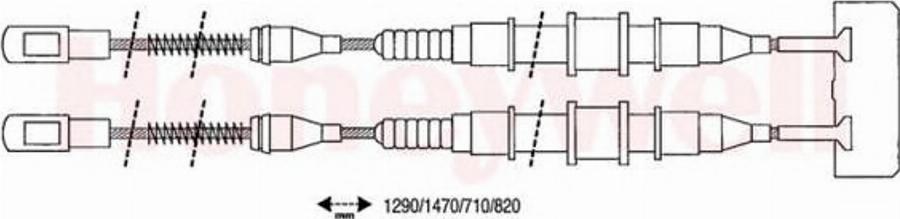 BENDIX 432117 B - Cavo comando, Freno stazionamento autozon.pro