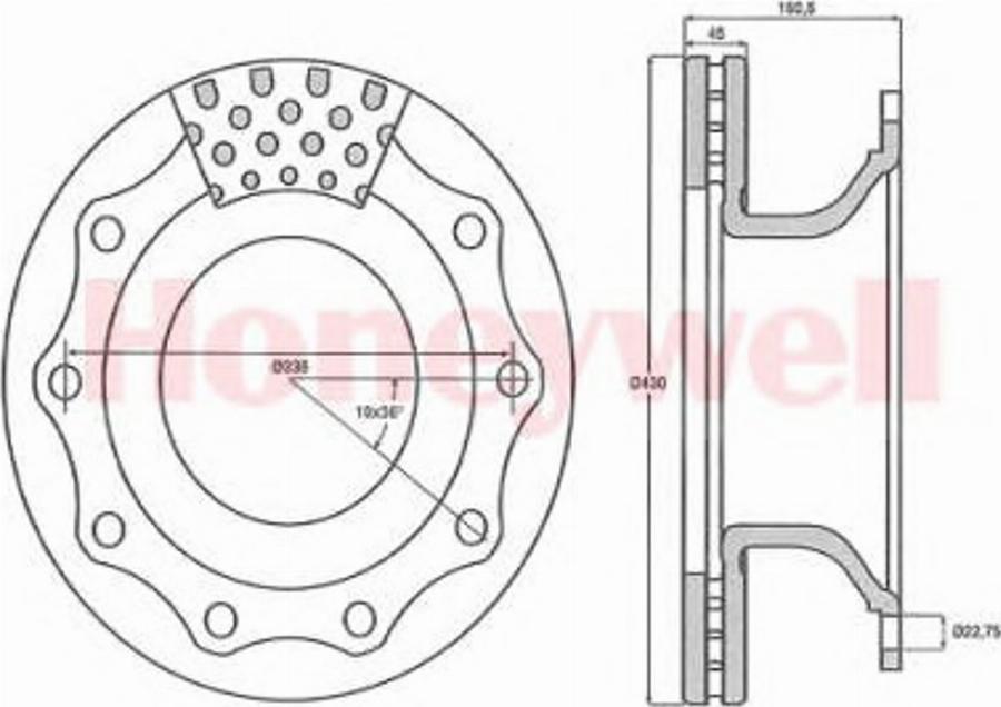 BENDIX 569000B - Discofreno autozon.pro