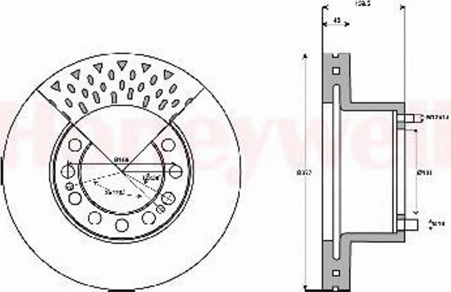 BENDIX 569109B - Discofreno autozon.pro