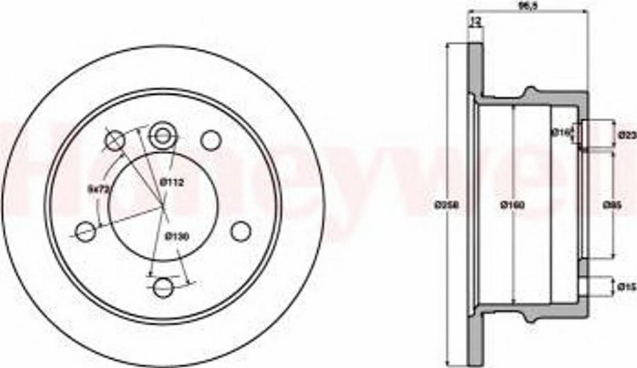 BENDIX 569120 B - Discofreno autozon.pro