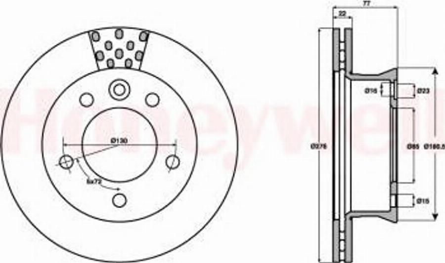 BENDIX 569122 B - Discofreno autozon.pro