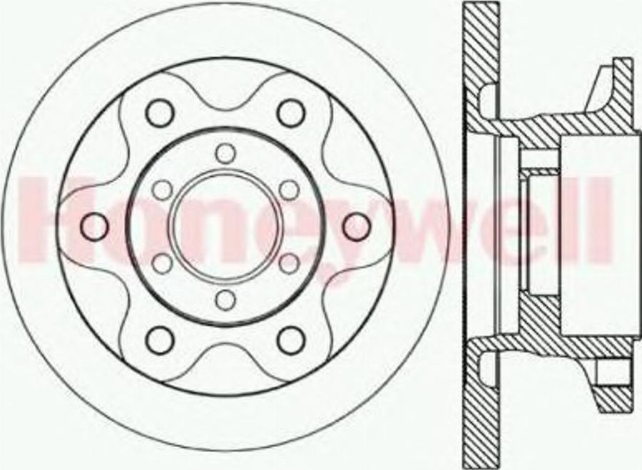 BENDIX 562493B - Discofreno autozon.pro