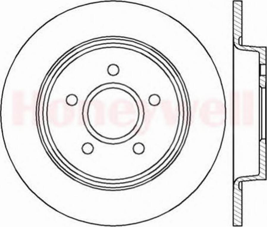 BENDIX 562411B - Discofreno autozon.pro