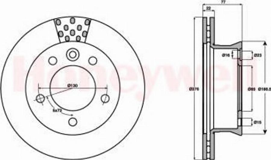 BENDIX 562483B - Discofreno autozon.pro