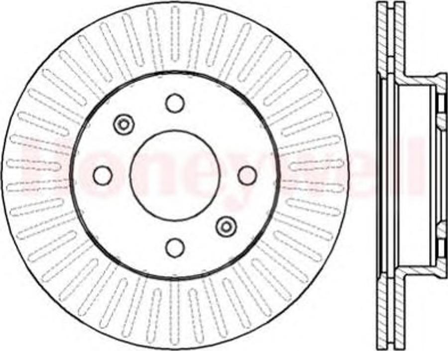 BENDIX 562425B - Discofreno autozon.pro