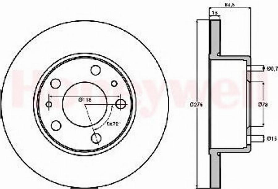 BENDIX 562479B - Discofreno autozon.pro