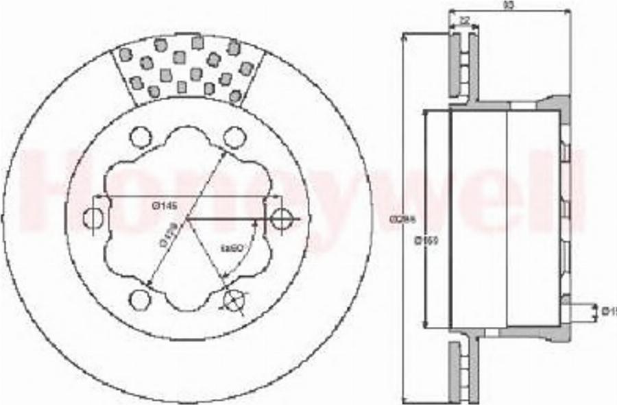 BENDIX 562475B - Discofreno autozon.pro