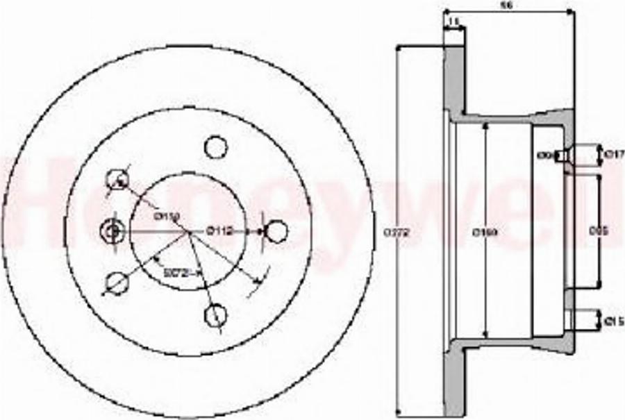 BENDIX 562471 B - Discofreno autozon.pro