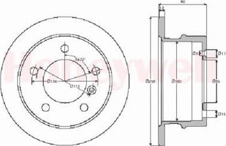 BENDIX 562473B - Discofreno autozon.pro