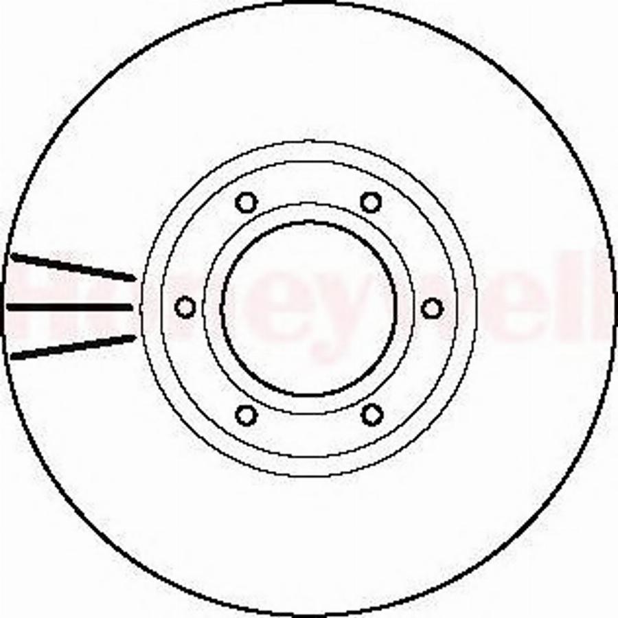 BENDIX 562105 B - Discofreno autozon.pro