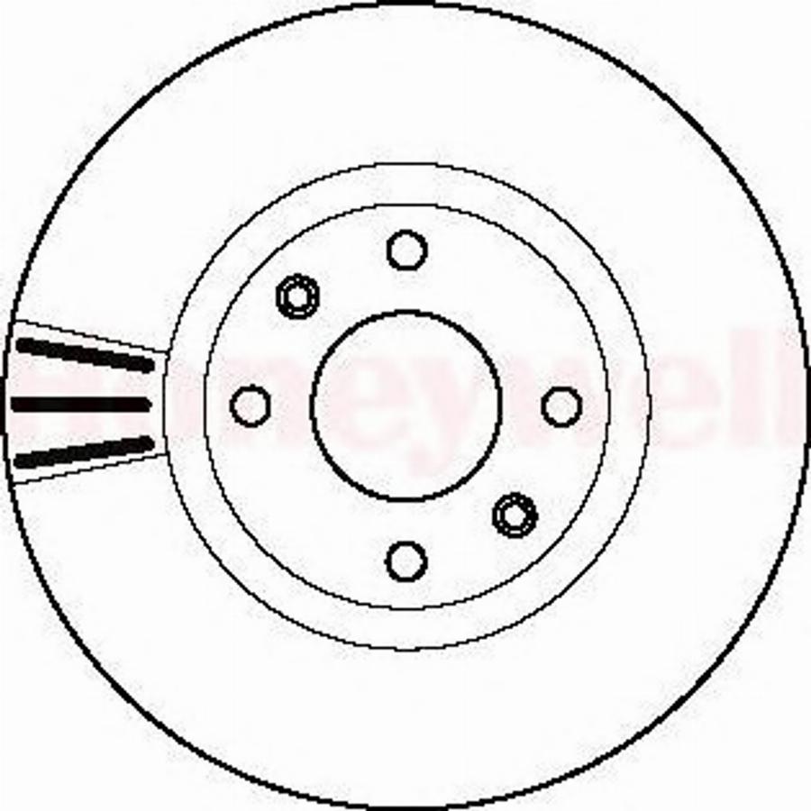 BENDIX 562129 B - Discofreno autozon.pro