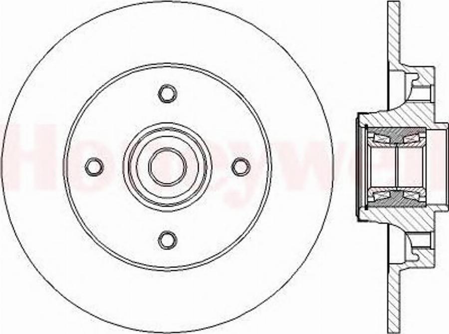 BENDIX 562374B - Discofreno autozon.pro