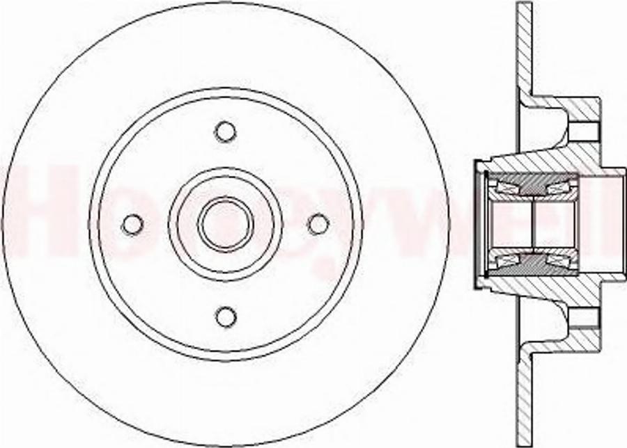 BENDIX 562376B - Discofreno autozon.pro