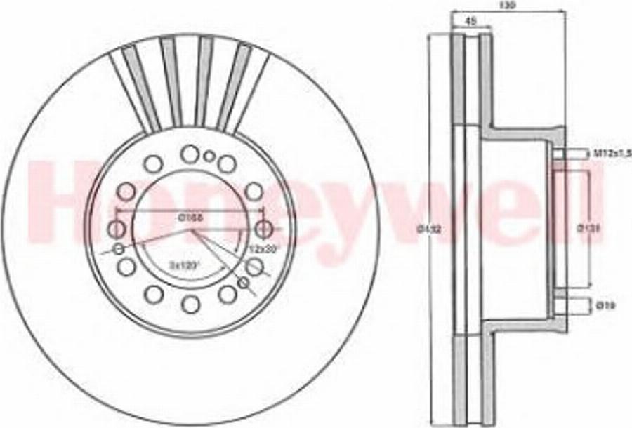 BENDIX 567408B - Discofreno autozon.pro