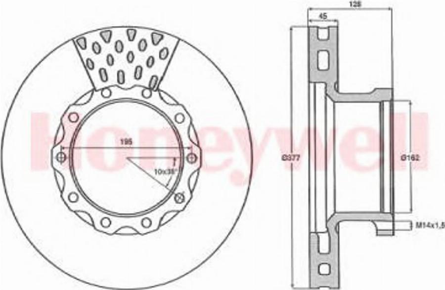 BENDIX 567403B - Discofreno autozon.pro