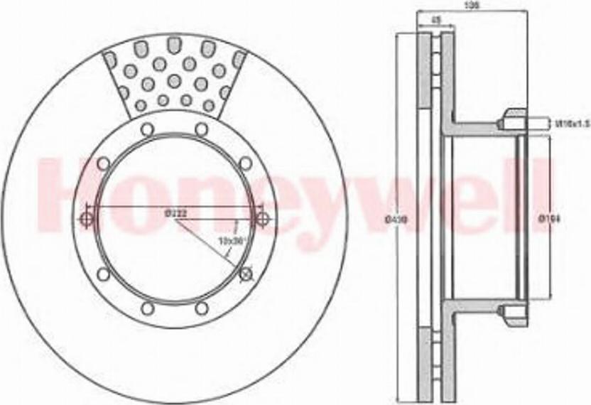 BENDIX 567108B - Discofreno autozon.pro