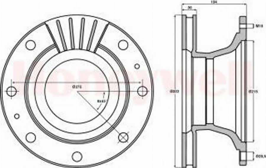 BENDIX 567116B - Discofreno autozon.pro