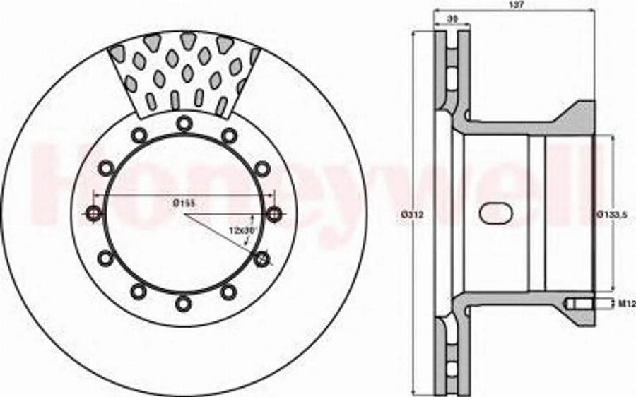 BENDIX 567123B - Discofreno autozon.pro