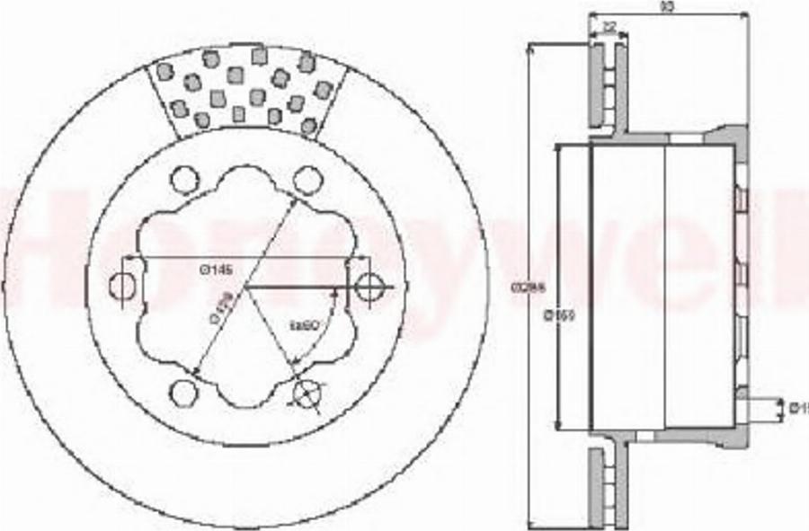 BENDIX 567810 B - Discofreno autozon.pro