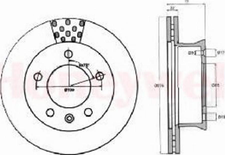 BENDIX 567760 B - Discofreno autozon.pro