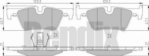 BENDIX 510963 - Kit pastiglie freno, Freno a disco autozon.pro