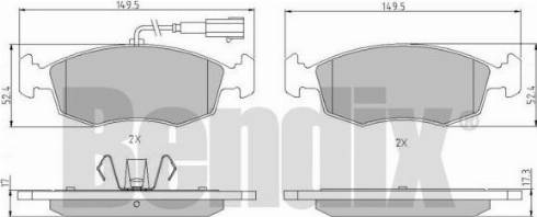 BENDIX 510906 - Kit pastiglie freno, Freno a disco autozon.pro