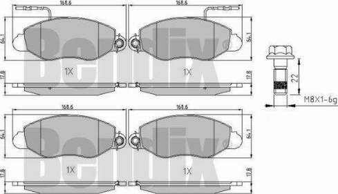 BENDIX 510903 - Kit pastiglie freno, Freno a disco autozon.pro