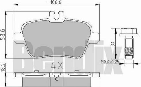 BENDIX 510914 - Kit pastiglie freno, Freno a disco autozon.pro