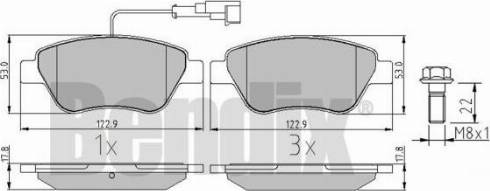 BENDIX 510409 - Kit pastiglie freno, Freno a disco autozon.pro