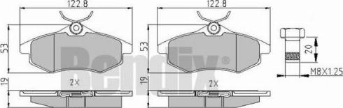 BENDIX 510407 - Kit pastiglie freno, Freno a disco autozon.pro