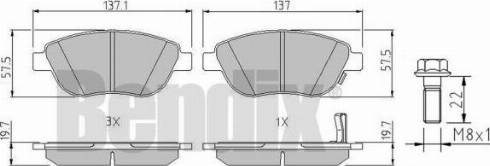 BENDIX 510485 - Kit pastiglie freno, Freno a disco autozon.pro