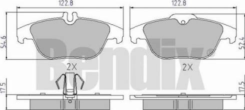 BENDIX 510547 - Kit pastiglie freno, Freno a disco autozon.pro