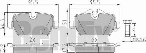 BENDIX 510508 - Kit pastiglie freno, Freno a disco autozon.pro