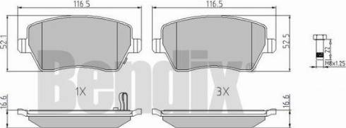 BENDIX 510503 - Kit pastiglie freno, Freno a disco autozon.pro