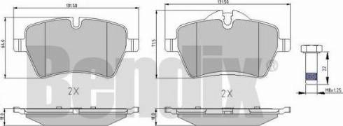 BENDIX 510510 - Kit pastiglie freno, Freno a disco autozon.pro