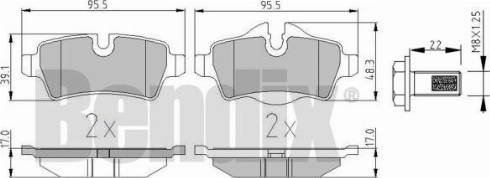 BENDIX 510511 - Kit pastiglie freno, Freno a disco autozon.pro