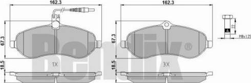 BENDIX 510530 - Kit pastiglie freno, Freno a disco autozon.pro