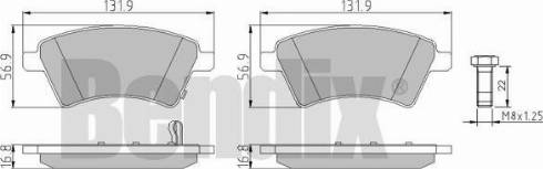 BENDIX 510533 - Kit pastiglie freno, Freno a disco autozon.pro