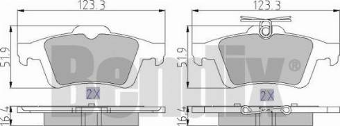 BENDIX 510529 - Kit pastiglie freno, Freno a disco autozon.pro