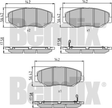 BENDIX 510699 - Kit pastiglie freno, Freno a disco autozon.pro