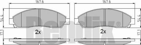 BENDIX 510691 - Kit pastiglie freno, Freno a disco autozon.pro