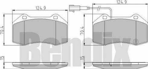 BENDIX 510653 - Kit pastiglie freno, Freno a disco autozon.pro