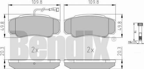 BENDIX 510657 - Kit pastiglie freno, Freno a disco autozon.pro