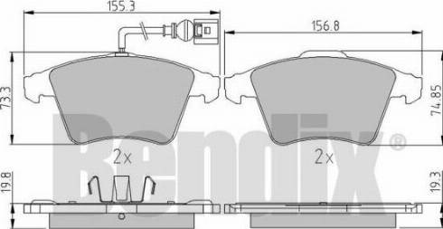 BENDIX 510602 - Kit pastiglie freno, Freno a disco autozon.pro